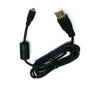 bg-akku24 Charging Data Cable USB Cable for Casio Exilim QV-R200, QV-R300, EX-ZS5, EX-ZS6, EX-ZS10, EX-ZS12, EX-ZS15, EX-ZS20, EX-ZS30, EX-ZS100, EX-ZS150, EX-ZS200, EX-Z28 - EMC-5 / EMC-5U