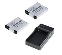 bg-akku24 Pack of 2 Battery and Charger for Panasonic Lumix DMC-FT5, DC-FT7, DMC-TZ41, DMC-TZ55, DMC-TZ56, DMC-TZ57, DMC-TZ58, DMC-TZ60, DMC-TZ61, DMC-TZ70, DMC-TZ71 - DMW-BCM13E, DMW-BCM13