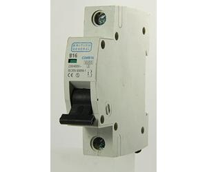 BG British General - CUMB16 - 16a Type B Single Pole MCB