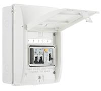 BG CFGAR1A Garage Kit - IP65 Metal Enclosure, 40A Type A 30mA RCD, 6+32A MCB