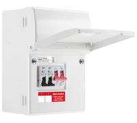 BG CFUGAR2 Garage Kit - IP20 Metal Enclosure, 100A Main Switch, 6+16A MCB