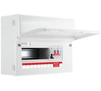 BG CFUSW08SPD 12 Module 8 Way Unpopulated + 100A Main Switch, SPD & 32A MCB