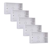 BG CMP9232 Double 32mm White Square PVC Surface Pattress Box (5 Pack)