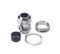 BG CPRGBF252 Nickel Plated Brass Gland Kit for 2x2.5mm Flat Cable c/w Flat Cable Insert, Locknut, Adaptor