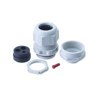 BG CPRGPT40A Grey Plastic Tails Kit for 2x25mm+1x16mm c/w Multiple Inserts, Locknut, Blanking Insert, Adaptor