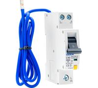 BG CUCRC40 40A SP 1 Module C Curve 6kA 30mA Type AC Compact RCBO