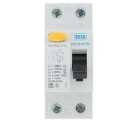 BG CUR100100TDA 100A Double Pole 2 Module 100mA Type A RCD Time Delayed