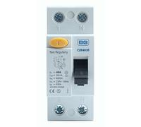BG CUR4030A 40A Double Pole 2 Module 30mA Type A RCD
