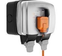 Bg Decorative Weatherproof 13A Double Switched Socket With Rcd Ip66