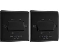 BG Electrical 3-Pole Fan Isolator Switch (Pack of 2)
