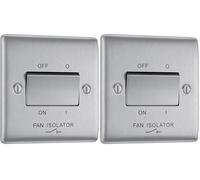 BG Electrical 3-Pole Fan Isolator Switch (Pack of 2)