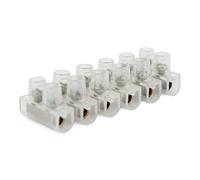 BG Electrical 6 Way Connector Strip, 2.5 Amps, Clear Polyethylene