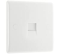 BG Nexus White 1 Gang Telephone Socket - 8BTM/1