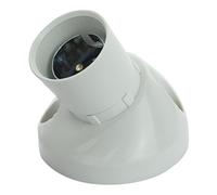 BG Electrical Angled Batten Holder Three Terminal and Short Skirt, White