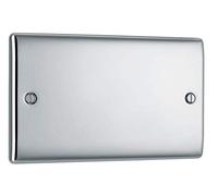 Nexus Metal Polished Chrome Double Blank Plate NPC95-01