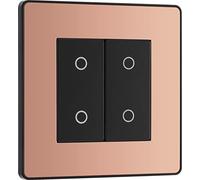 BG Evolve Polished Copper 200W Double Touch Dimmer Switch 2-Way Master - PCDCPTDM2B