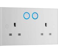 BG 922/HC White Moulded Square Edge Double Switched 13A Power Socket with Smart Home Control