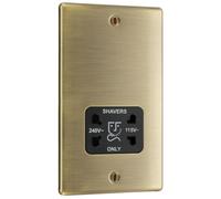 BG Electrical Dual Voltage Shaver Plug Socket, Ele