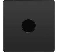 BG Electrical Evolve Black Chrome - Single, 2 way push 200W
