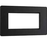 BG Electrical Evolve Single Touch Dimmer Switch, 2-Way Secondary, 200W, Matt Black