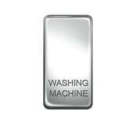 BG Electrical GRWMPC Nexus Grid Polished Chrome Rocker Marked WASHING MACHINE