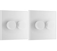 BG Electrical Intelligent Double Wall Dimmer Switch, 2 Way, Square Edge, Nexus 900 Series, White Moulded, 200W, 982 (Pack of 2)