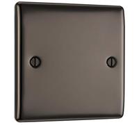 BG NBN94 Nexus Metal Single Blanking Plate - Black Nickel