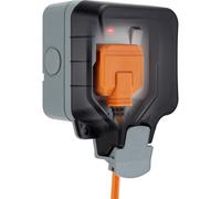 BG Electrical Outdoor Single Switched Power Wall P