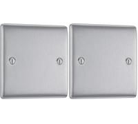 BG Electrical Single Blank Plate (Pack of 2)