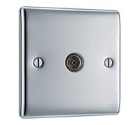 BG Electrical Single Co-Axial Socket