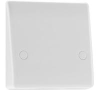 BG Electrical Single Cooker Flex Outlet Plate, Bottom Entry, Round Edge, Nexus 800 Series, White Moulded, 45A, 879