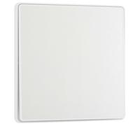 BG Electrical Single Intermediate Wall Light Switch, Edge-to-Edge Rocker, Screwless Appearance, Round Edges, Evolve, Pearlescent White, 20A, 16AX, PCDCL13EW