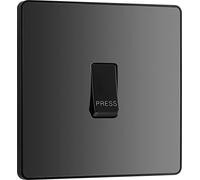Evolve Black Chrome (Black) Single Press Switch 10A PCDBC14B-01