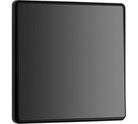 BG Electrical Single Wall Light Switch, 2-Way, Edge-to-Edge Rocker, Screwless Appearance, Round Edges, Evolve, Black Chrome, 20A, 16AX, PCDBC12EB (Pack of 6)