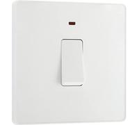 BG Evolve Pearl White 20A Switch Double Pole With Power LED Indicator - PCDCL31W