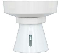 BG Electrical Straight Batten Light Bulb Lamp Holder with HO Skirt, Ceiling Light Fixture for B22 Bayonet Bulb, White, 753-01