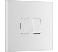 BG 950 White Square Edge Switched Spur 13A