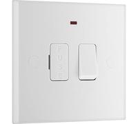BG Electrical Switched Fused Connection Unit with LED Power Indicator, Fused Spur Switch, Square Edge, Nexus 900 Series, White Moulded, 13A, 951
