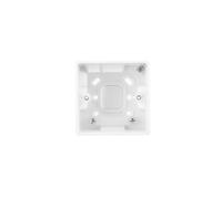 BG Electrical White Round Moulded Pattress Surface Box 1G 45mm White Round Moulded Pattress Surface Box 1G 45mm