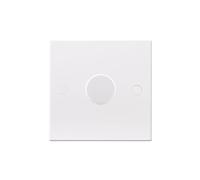 BG Electrical White Square Moulded 400W 1G 2 Way Dimmer Switch White Square Moulded 400W 1G 2 Way Dimmer Switch
