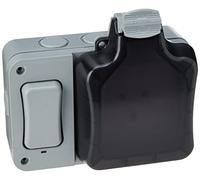 BG Electrical WP21ES01 Rated Brushed Stainless Steel Outdoor Weatherproof Single Switch