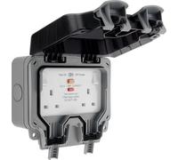 BG Electrical Wp22Arcd Double Switched Rcd Protected 13A Outdoor Socket