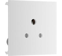 BG EM2ASW Euro Module 2A Round Pin Unswitched Socket - White