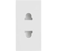BG EMEUSW Euro Module 16A 2 Pin Unswitched Socket - White