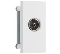 BG EMNSITVW Euro Module Co-Axial (Isolated) Connection - White