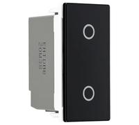 BG EMTDMB Master Touch LED Dimmer Trailing Edge Euro Module Black Insert