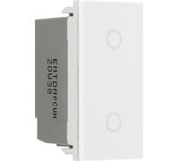 BG EMTDMPCWH Euro Module Master Touch LED Dimmer - PC White