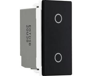 BG EMTDSB Euro Module Slave Touch LED Dimmer - Black