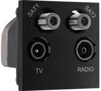 BG EMTVFMSAT2B Euro Module TV, Radio, Dual Satellite Module - Black