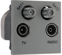 BG EMTVFMSAT2G Euro Module TV, Radio, Dual Satellite Module - Grey